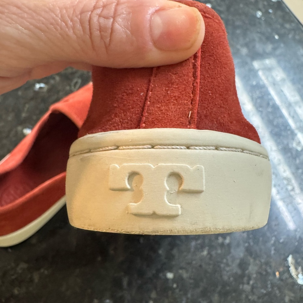 Tory Burch Burnt Orange Suede Footwear - Picture 5 of 9